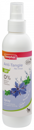 BIO organiczny Anti-Tangle spray zapobiegajacy splataniu sierści dla psów i kotów Beaphar 200ml