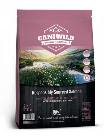Caniwild Adult Cat Responsibly Sourced™ Salmon 100g próbka, hipoalergiczna z łososiem Human-Grade