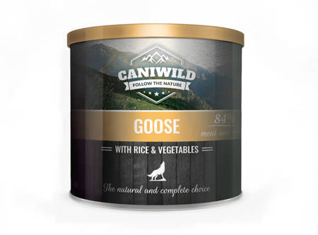 Caniwild Goose with Rice and Vegetables – puszka z zamykanym wieczkiem – 850g