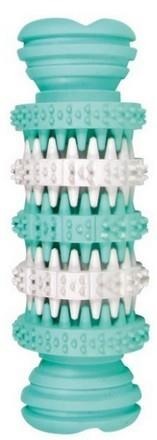 Gumowa zabawka w kształcie wałka z wypustkami - dentystyczna - 11 cm