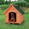 Drewniana buda dla psa na nóżkach z dwuspadowym dachem - rozmiar XL