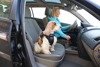 Szelki samochodowe dla psa + smycz do pasów bezpieczeństwa Air 3D rozmiar L Czarne